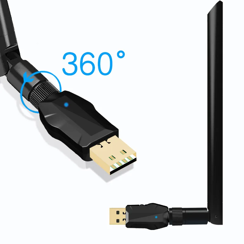 1200 Мбит/с USB беспроводной Wifi адаптер ключ двухдиапазонный 2,4G/5 ГГц с антенной 802.11AC