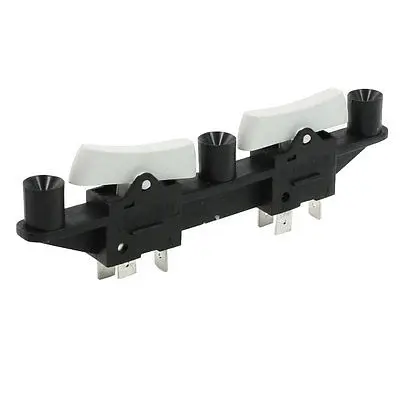 

PS-01 AC 125V 10A 6 Pin SPST 3 Positions 2 Push Button Switch for Range Hood