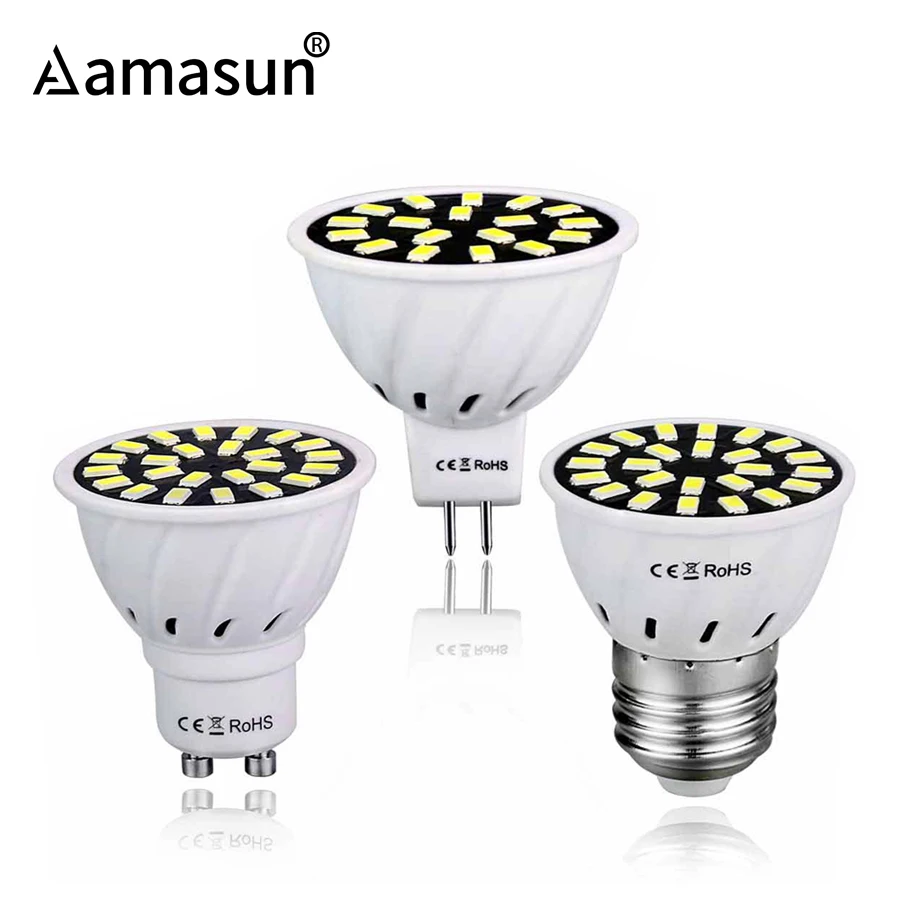 

E27 LED Bulb GU10 LED Lamp 220V 110V 5733 MR16 Spotlight 18 24 32LEDs Warm White Cold White Lights for Home Decoration Ampoule