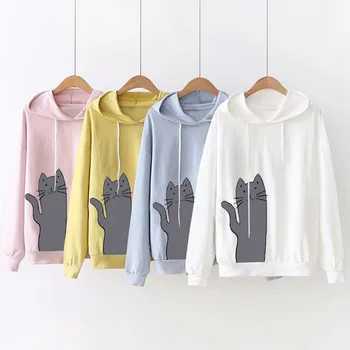 

Coat women's sweatshirt худи hoodies толстовки sports Leisure Hoodie Printed Long Sleeve Drawstring Pullover Top Blouse h4