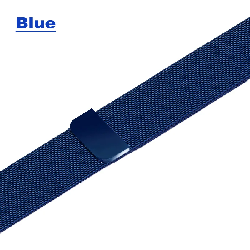 BLUE 20 мм браслет для Amazfit ремешок Bip для Huami Amazfit gts Pace Stratos Металлический Стальной ремешок для huawei Watch gt Honor magic band - Цвет: BLUE