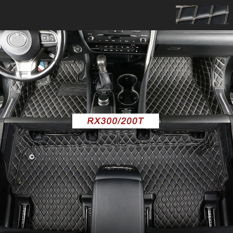 Lsrtw2017 для Lexus Rx RX300 Nx NX200 NX300 NX300h автомобильный коврик для ног водонепроницаемый коврик для салона Аксессуары ковер - Название цвета: black 1