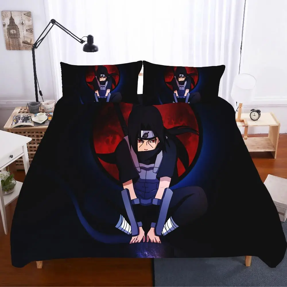 Наруто домашний текстиль постельное белье Ropa De Cama роскошный подарок Твин сабанас 3d комплект постельного белья королевского размера Постельное белье евро постельное белье поплин