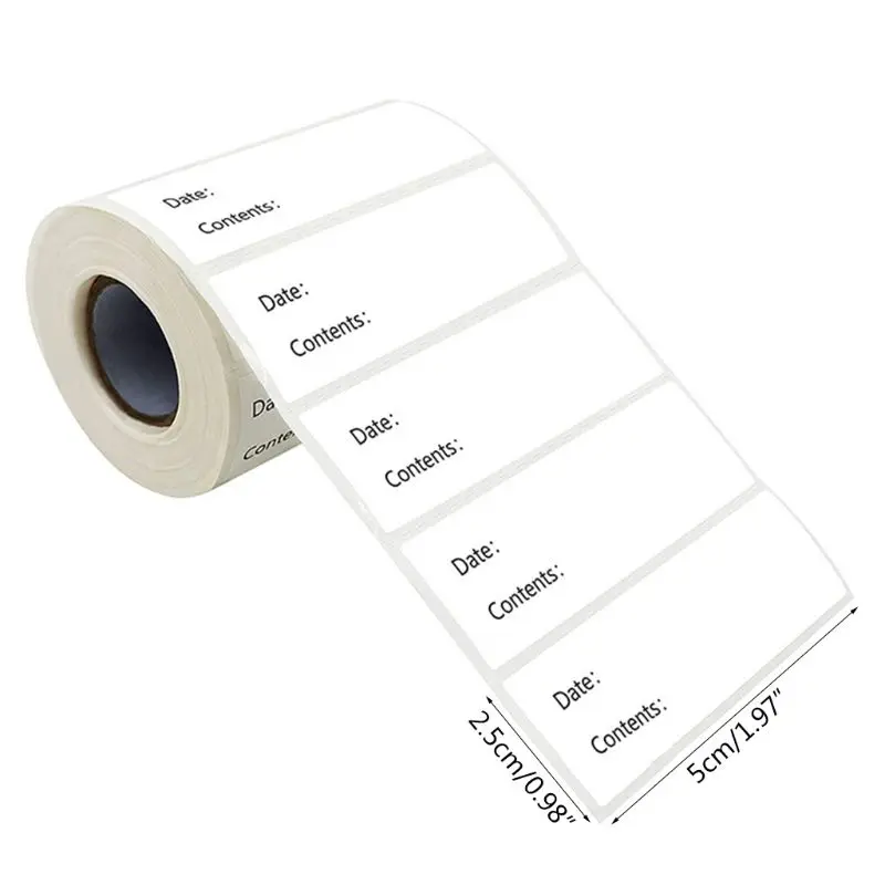500pcs Kitchen Stickers Refrigerator Freezer Food Storage Date Content Labels for Container Bag Jar Packing