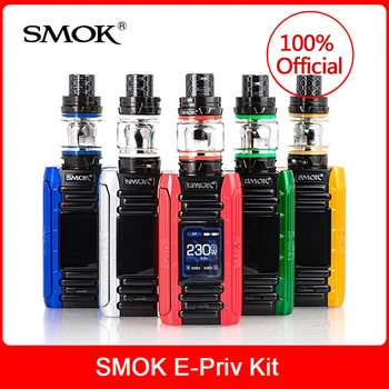 

Original SMOK E-Priv Kit 230W with TFV12 Prince Tank 8ml +V12 Prince Mesh Coils For Electronic cigarette smok e priv box mod kit