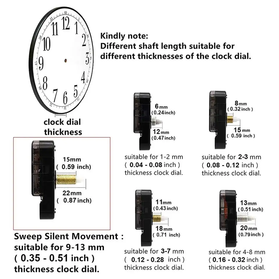 Klok Uurwerk Set AA Batterij Klok Uurwerk DIY Plastic/Metaal kopen vanaf een prijs van 3.36