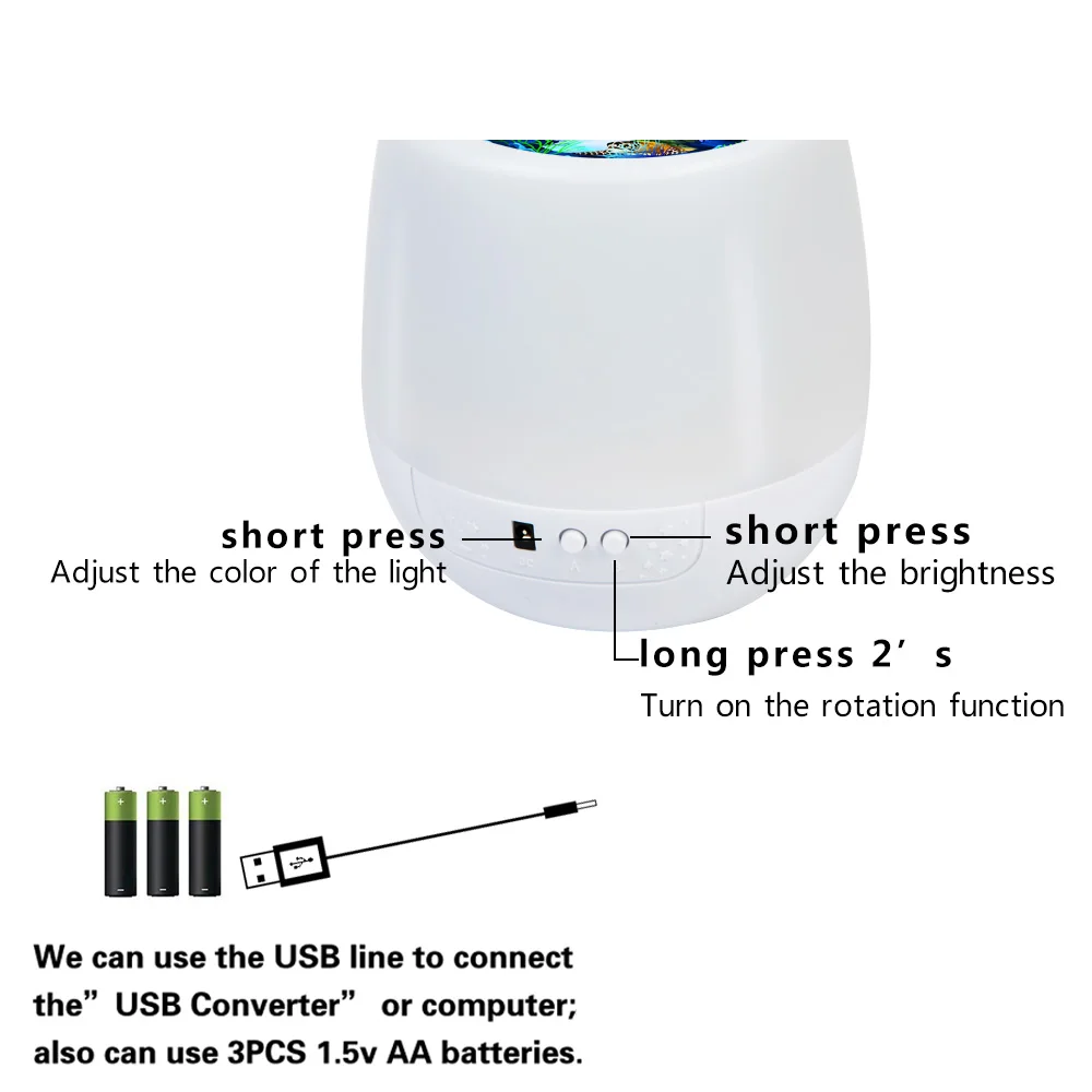 Звездное небо Ночной Светильник проектор планета Волшебная земля USB СВЕТОДИОДНЫЙ светильник красочный вращающийся мигающий Звездный ночной Светильник для детской спальни