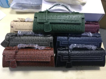 

Fashion 2020 Luxury Women Long Clutch Tote Bag Women Tote Bag Ostrich Pattern Leather Shoulder Bags Hot Ins Purse Handbag