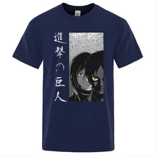 

Attack on Titan Japan anime Print Mens Tops Fashion Crewneck T Shirt 2021 New Summer T-Shirt Pattern Breathable O-Neck Tops
