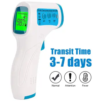 

Handheld Portable Non-Contact Infrared Thermometer High Precision Thermometer Temperature Meter Tool Lcd Memories Function