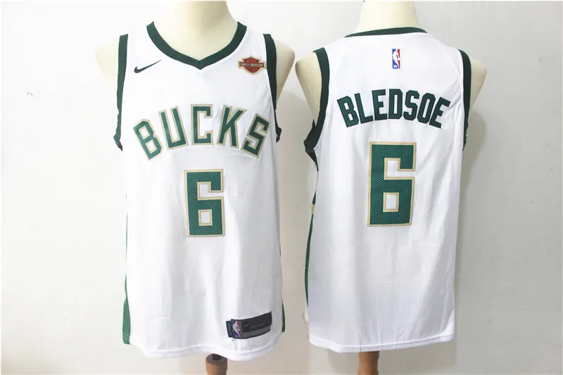 AS PICTURE Милуоки Giannis Antetokounmpo Eric Bledsoe баскетбольные майки camiseta maillot - Цвет: AS PICTURE