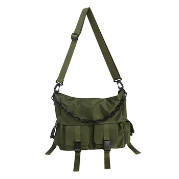 

Nylon cloth large-capacity shoulder bag 2020 new waterproof couple student crossbody tooling multi-pocket women bag Shoulder Ba