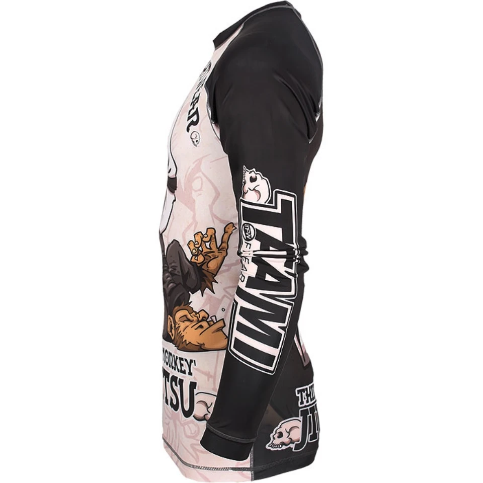 Kopen Mma aap jiu jitsu patroon training Boksen jerseys tiger muay thai t shirt mma kleding koning boksen sauna pak mma compressie