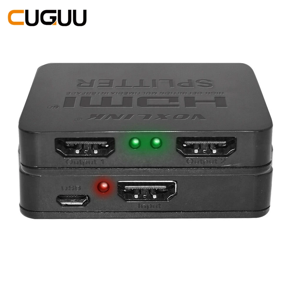 

4K HDMI Splitter Full HD Converter 1080p Video 1 in 2 Out HDMI Switch Switcher Splitter 1X2 Adapter Amplifier For HDTV PS3 Xbox