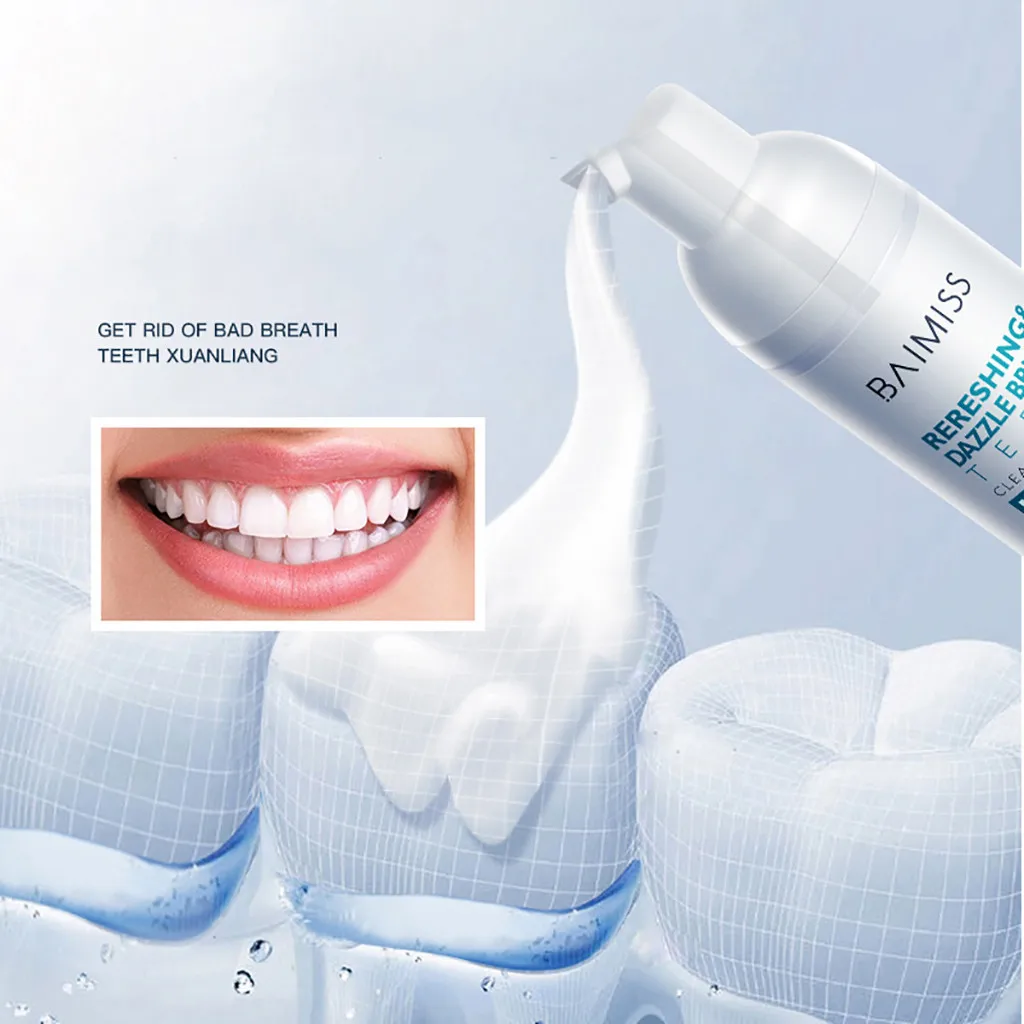 Очистка мусс гигиена полости рта зубной пасты Удаляет налет Красители