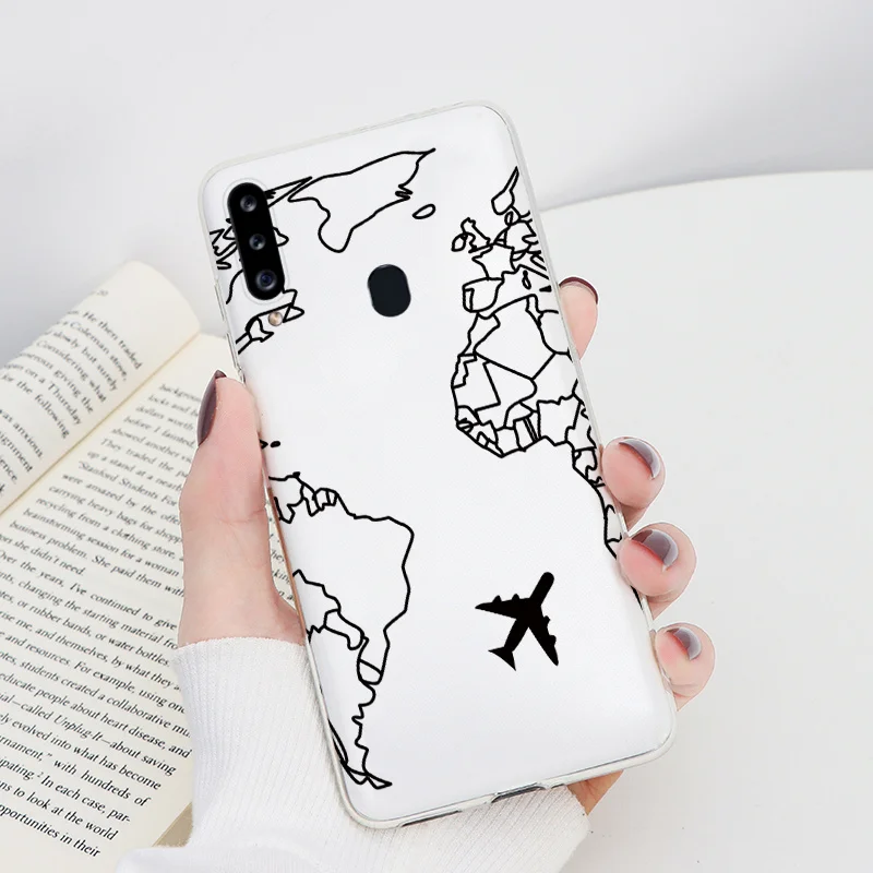 silicone case samsung Case On For Samsung Galaxy A20S Capa 6.5" Soft Silicone Clear Leopard Flower Shell For Samsung a20s a 20s A 20 S SM-A207F Fundas silicone cover with s pen Cases For Samsung