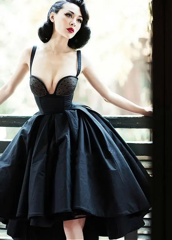 Black Sexy Pageant Dresses Pleats A Line Robe De