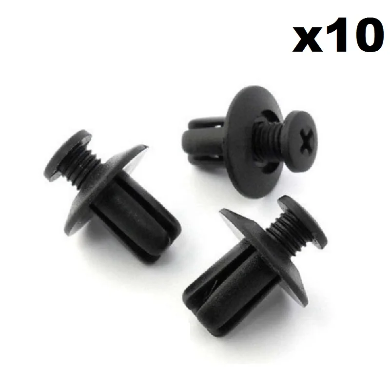 

10x For Mazda Plastic Trim Clips Scrivets- For wing & wheel arch linings mudguards