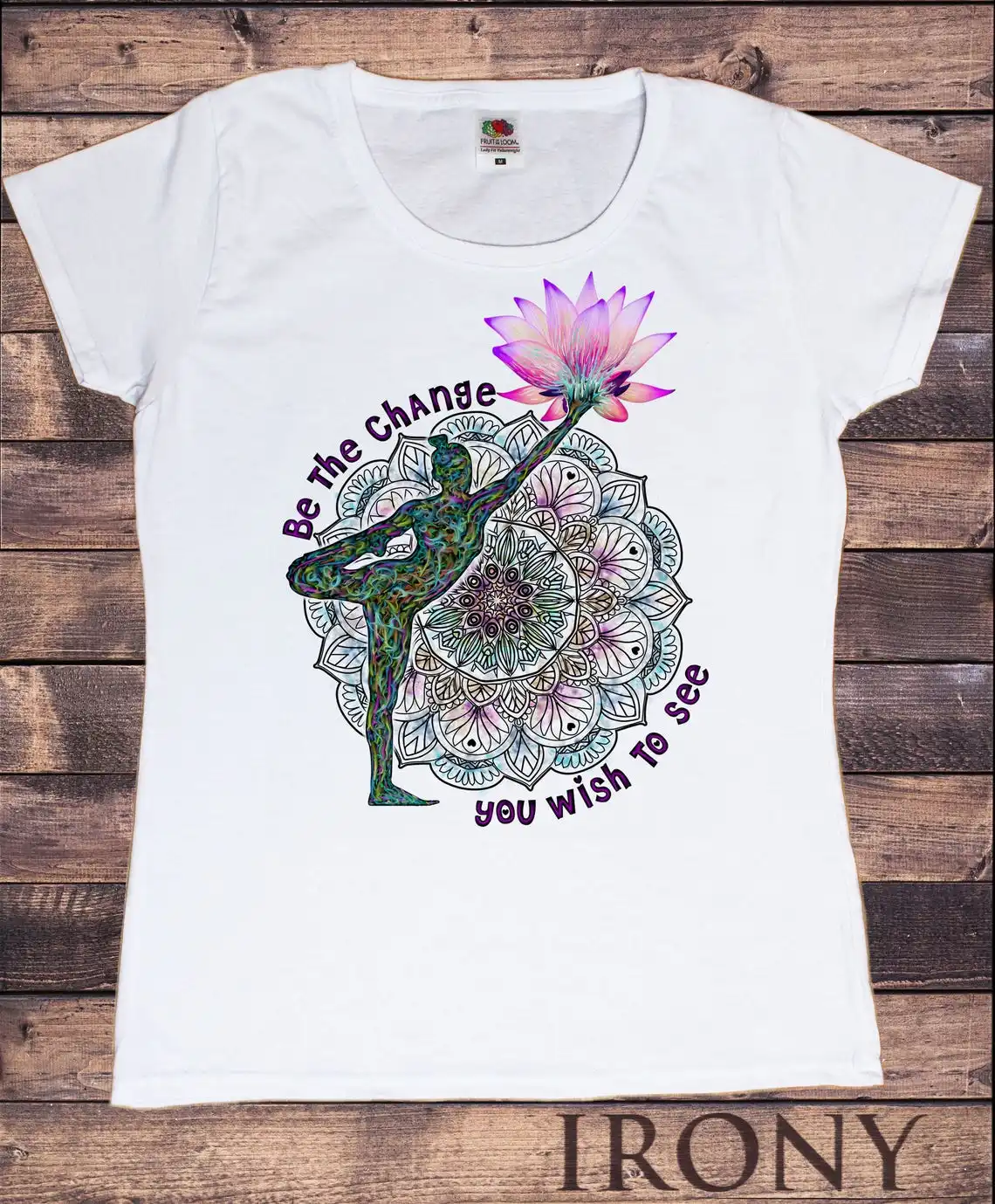 

Watercolor Buddha Chakra Meditation Mandala Print Tshirt Women Clothes 2024 T Shirt Female Summer Fashion Tee Shirt Femme