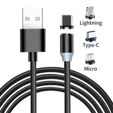 LED Magnetic Micro USB Cable Magnet Plug Type C Charge 3 In 1 Cord for iPhone Huawei Samsung XiaoMi 1m Phone Cable Mobile Phone Accessories LED Magnetic Micro USB Cable Magnet Plug Type C Charge 3 In 1 Cord for iPhone Huawei Samsung XiaoMi 1m Phone Cable Mobile Phone Accessories