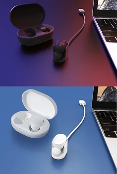

2020 USB Charger Dock Cable For Xiaomi Airdots Youth Version Redmi Airdots Charger Replacement Portable Mini Cradle Power Box