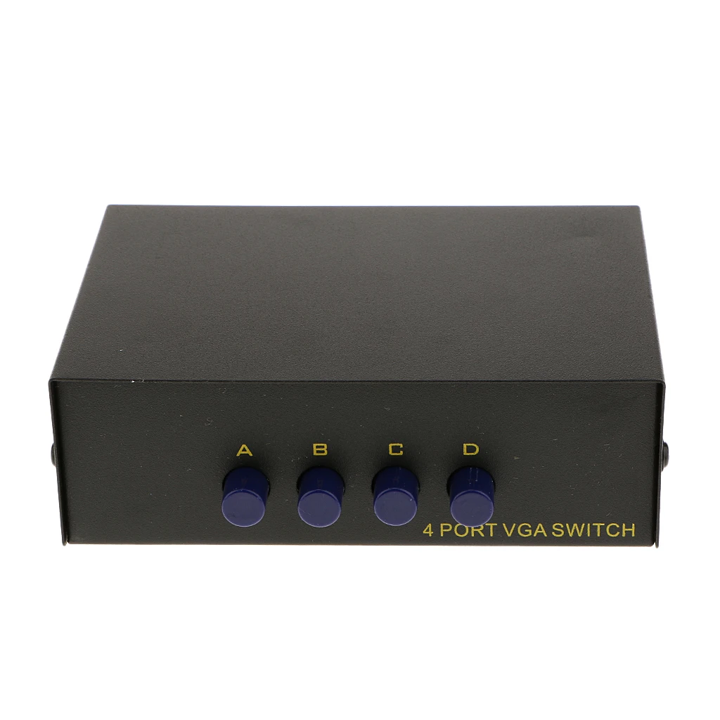 Ручной ТВ монитор 4 в 1 VGA SVGA XGA Video Share Switcher Box Splitter|KVM-переключатели| |