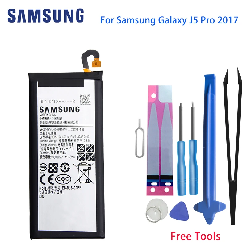 Original Samsung J5 Pro 2017 Phone Battery Eb-bj530abe For Samsung ...