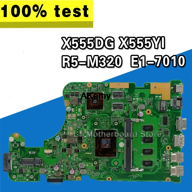 X555YI материнская плата подходит для For Asus A555DG X555QG X555DG Материнская ноутбука E1 7010 R5
