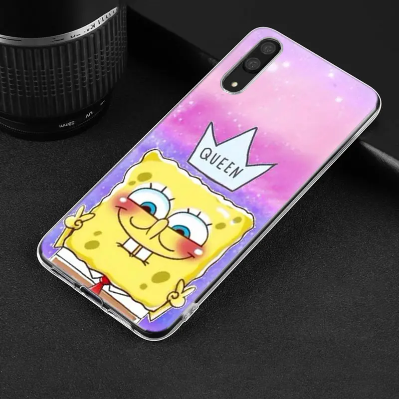 Популярный силиконовый чехол с губкой Бобом для huawei P30 P20 Pro P10 P9 P8 Lite P Smart Z Plus NOVA 3 3i 5i 5Pro - Цвет: 001