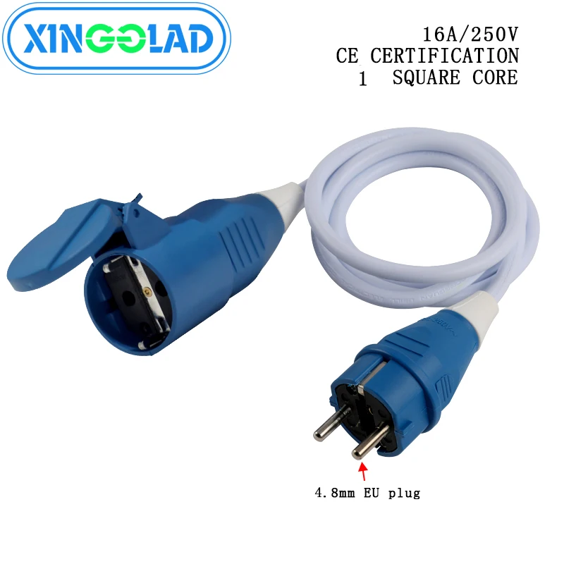 

EU Plug Waterproof Power Strip Extension Cord 1/2/3/5M Cable 4000W Electric Schuko Indoor Socket IP25 for Outdoor Work 16A 250V