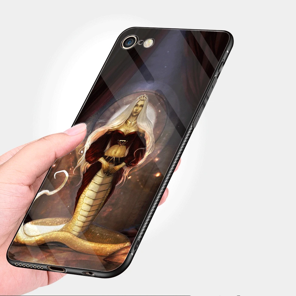 Мобильный телефон стеклянный корпус для iPhone 5 5s SE 6 6s 7 8 Plus XR X XS Max крышка