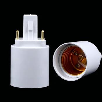 

1pc G24q to E27 LED 4Pin Plug Adapter Lamp Socket Converter Light Bulb Halogen Socket Base Screw Adapter High Quality
