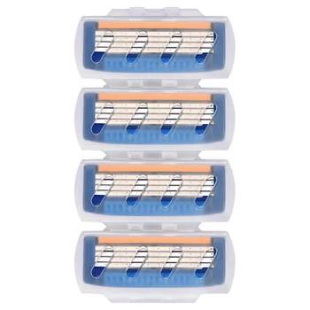 

4Pcs/Set Men Shaving Blades 4-layers Blades Razor Replacement Head