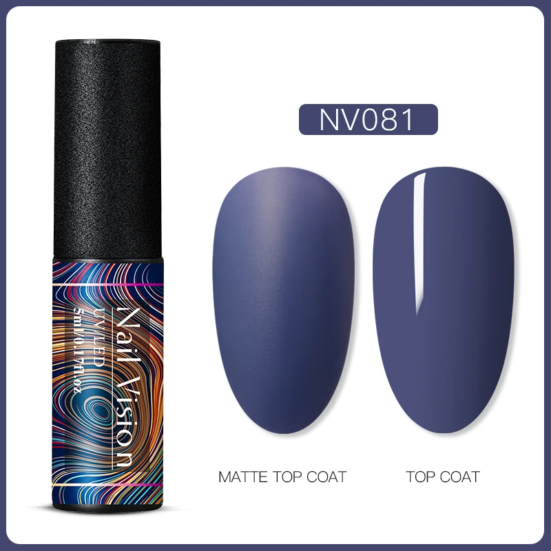 Nail Vision 60 цветов Матовый УФ-гель для ногтей 5 мл чистый цвет матовое верхнее покрытие Впитывающее полуперманентный Гель-лак для ногтей - Цвет: S06676