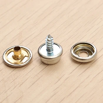 

62Pcs Stainless Steel Marine Fastener Canvas Fabric Snap Cover Button Socket Kit