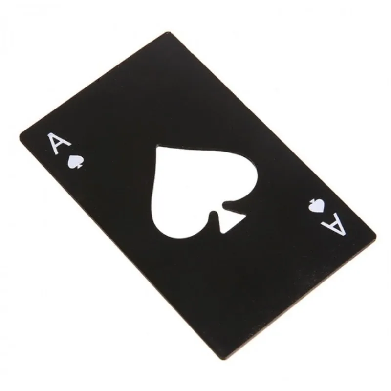 

2019 New Bottle Opener Playing Card Card Type Stainless Steel Bottle Opener Creative Home Kitchen Tools Drink Beer Bottle Opener