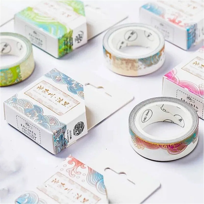 

A Reel of Honorable Washi Tape Paper Planner Masking Tape Adhesive Tapes Colorful Stickers Decorative Stationery Tapes