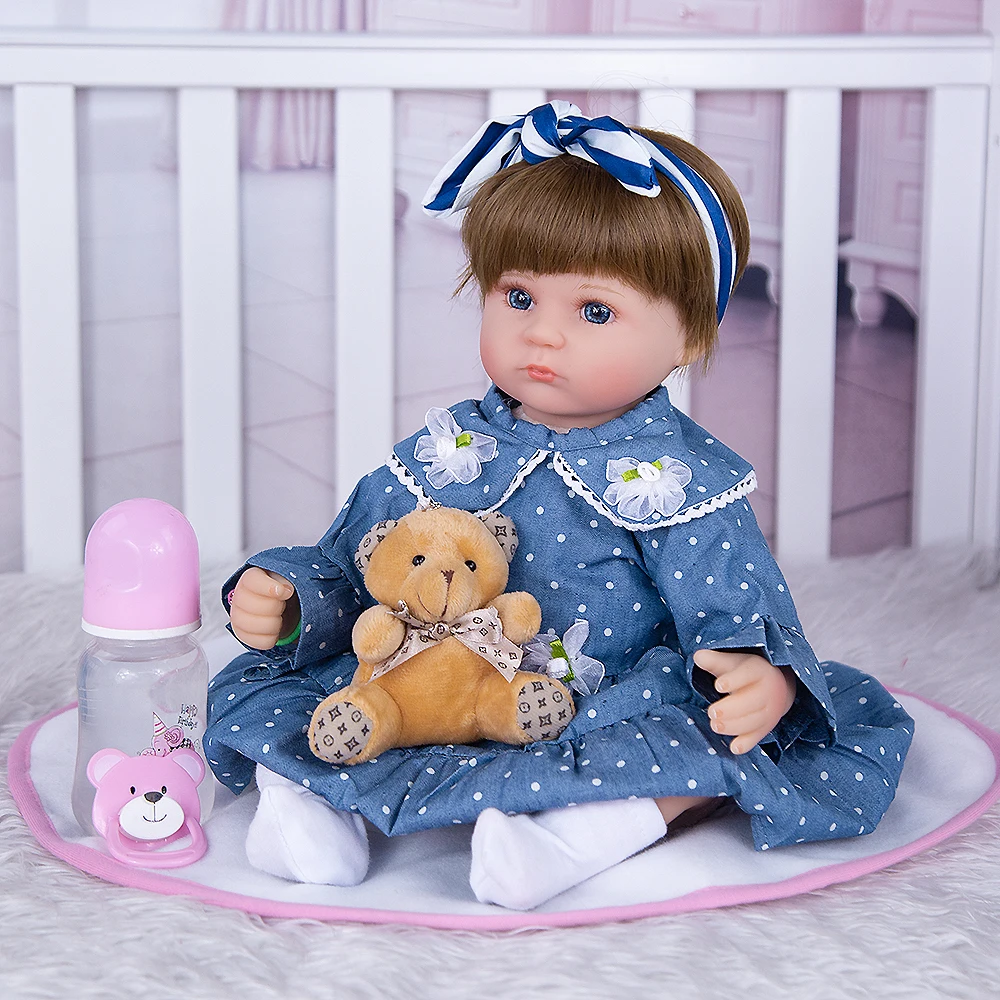 Силиконовые куклы реборн KEIUMI 17 дюймов реалистичные милые Reborn для девочек 42 см