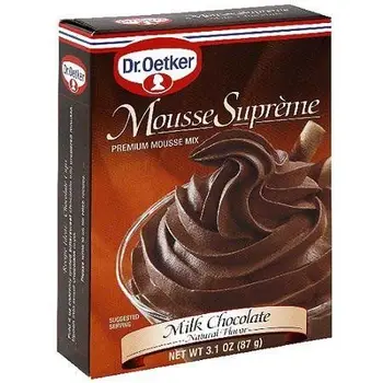 

DR OETKER MOUSSE SUPRM CHOC MLK, 3.1 OZ by European Gourmet Bakery