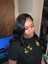 Extensiones de cabello humano con ondas corporales, cierre de encaje, cabello brasileño Remy, ondulado, 3/4 mechones con cierre, extensión de 30 pulgadas