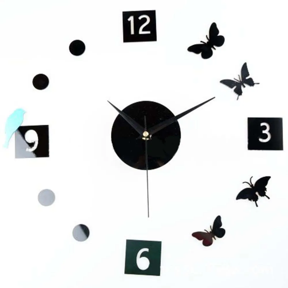 Garden Bird Butterfly DIY Clock Fashion Creative Wall Home Decoration | Дом и сад