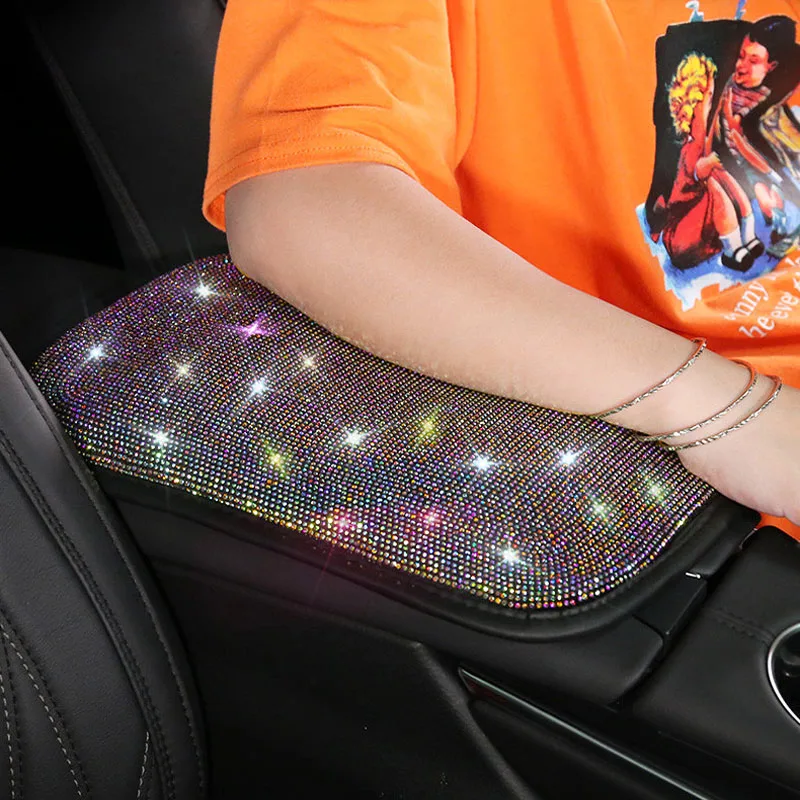 Luxury Rhinestones Crystal Green Car Seat Belt Cover Pad Armrest Cover  Steering Wheel Cover Lady Auto Interior Accessories Women - Ornaments -  AliExpress