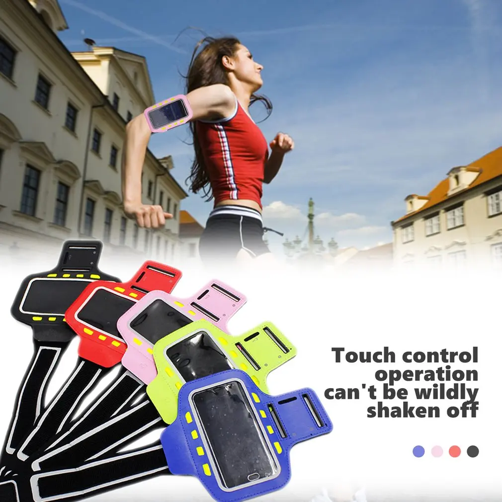 Для Iphone Спорт Свет нарукавник водонепроницаемый и sweatproof 360 ° seaming Led мобильный телефон защитный чехол