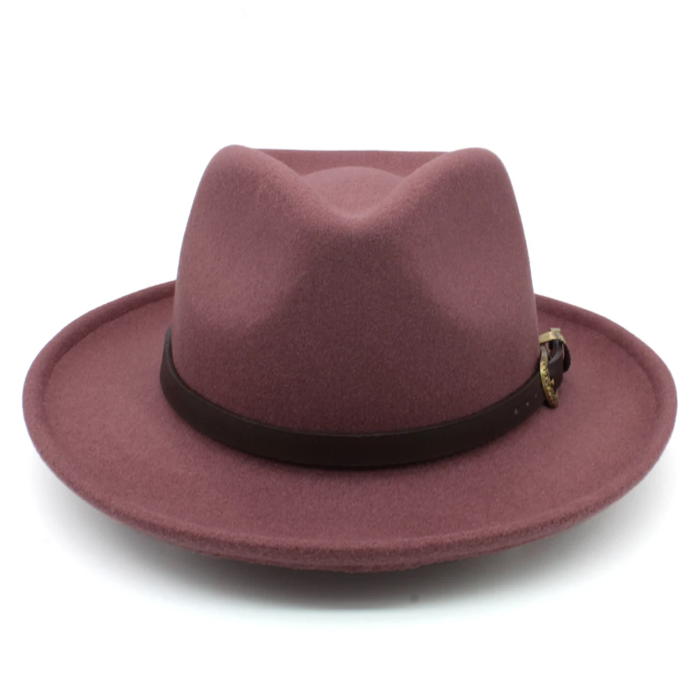 stetson fedora hats Men Women Wool Panama Hats Wide Brim Sunhat Fedora Caps Trilby Jazz Travel Party Street Style US Size 7 1/8-7 3/8 UK M-L michael jackson fedora