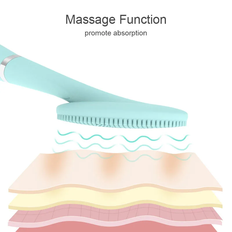 Ультразвуковой силиконовый очищающий щетка для лица USB Перезаряжаемый