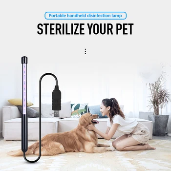 

Portable LED Ultraviolet Sterilizer Lamp UV Tube Light Handheld Germicidal Disinfection Lamp Home Sterilization Light for Pets