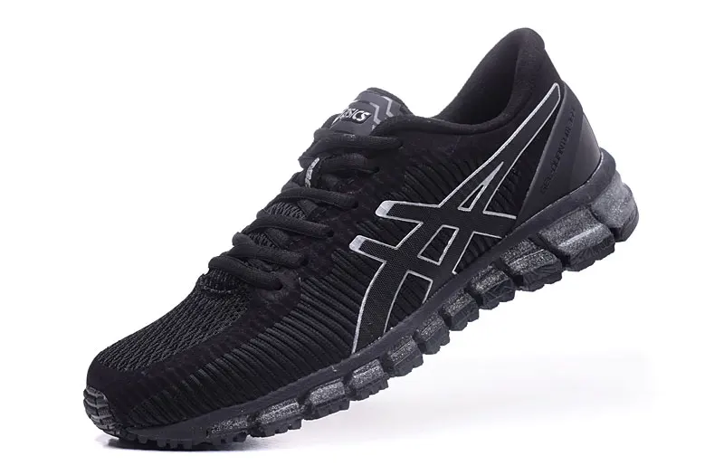 Black Новое поступление, оригинальные мужские кроссовки Asics Gel-Quantum 360, дышащие устойчивые кроссовки для бега, уличные теннисные кроссовки Hongniu - Цвет: Black