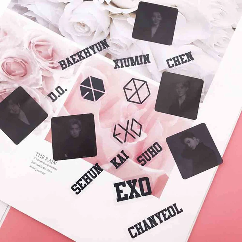 KPOP EXO PLANET#5 Five Tour Concert CHANYEOL D.O. BAEKHYUN SEHUN LAY SUHO XIUMIN прозрачные наклейки Новые