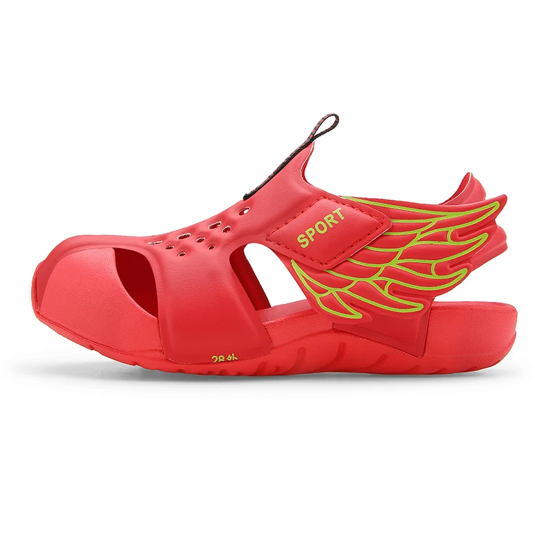 TuYao Girls Brand Designer Sandal Toddler Water Little Boy Shoes Summer Beach Lightweight Soft Non-slip Infant Wing Shoes