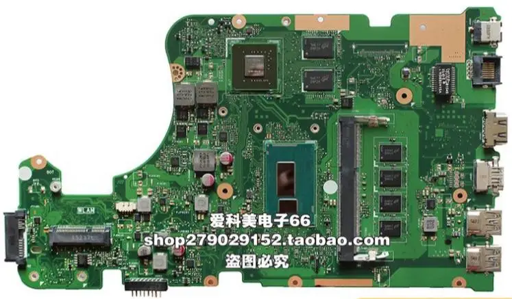 

X555LD For ASUS W519L X555LP laptop motherboard R557L I3-4010U fit for rev2.0/rev3.3/rev1.1 new motherboard Test
